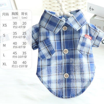 Cartoon Dog Clothes Plaid Shirts Clothing for Dogs Small Super Pet Outfits Cute Spring Summer Bowknot Print Boy Ropa Para Perro daiiibabyyy